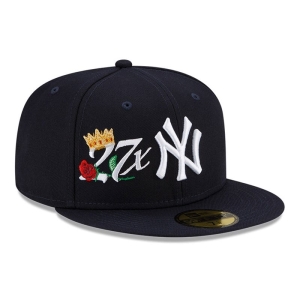 Blue New Era New York Yankees MLB Crown Champs Fitted Cap 59fifty | ZJMA13690