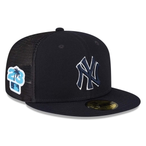 Blue New Era New York Yankees MLB Spring Training Fitted Cap 59fifty | OSWQ45938