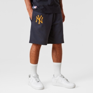 Blue New Era New York Yankees MLB Team Logo Shorts | DBWN63482