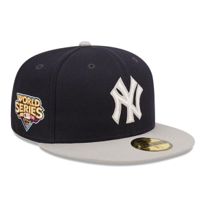 Blue New Era New York Yankees Ne Letterman Fitted Cap 59fifty | IUEV89401