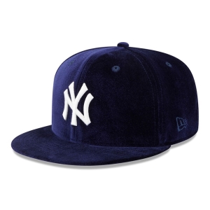 Blue New Era New York Yankees Velvet Fitted Cap 59fifty | DLCS65903