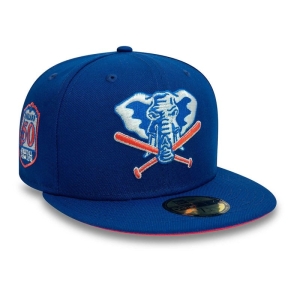 Blue New Era Oakland Athletics 50 Years Fitted Cap 59fifty | UXBC17540