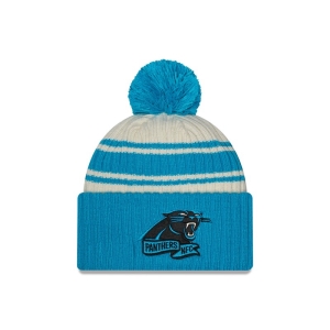 Blue New Era Panthers NFL Sideline Beanie Hat Knit | NEWI01638