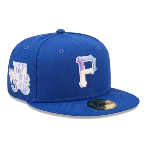 Blue New Era Pittsburgh Pirates MLB Nightbreak Team Fitted Cap 59fifty | OZFA03628