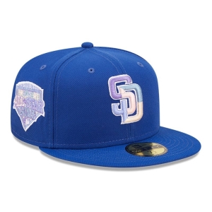 Blue New Era San Diego Padres MLB Nightbreak Team Fitted Cap 59fifty | FKJP90437