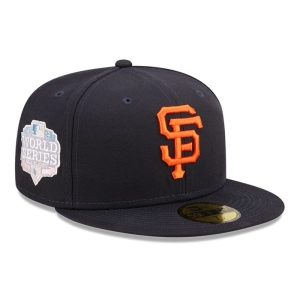 Blue New Era San Francisco Giants MLB Pop Sweat Fitted Cap 59fifty | QWVR95260