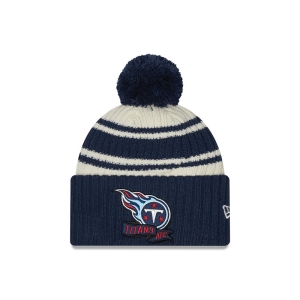 Blue New Era Tennessee Titans NFL Sideline Beanie Hat Knit | EJSW73512