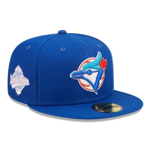 Blue New Era Toronto Jays MLB Pop Sweat Fitted Cap 59fifty | NQLF45807