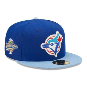 Blue New Era Toronto Jays Ne Letterman Fitted Cap 59fifty | GSAK15098