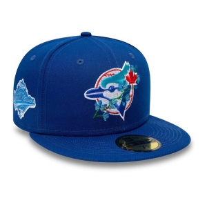 Blue New Era Toronto Jays Side Patch Bloom Fitted Cap 59fifty | BEHC41683