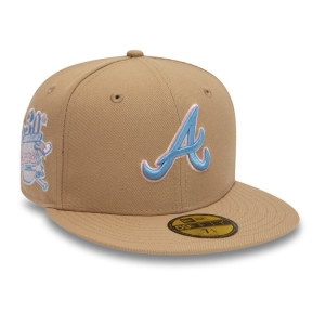 Brown New Era Atlanta Braves 30th Season Fitted Cap 59fifty | KXJW80421