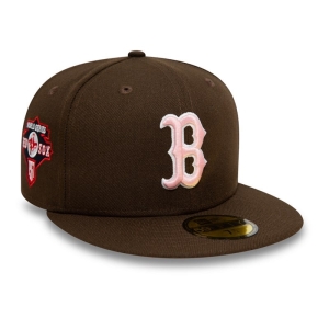 Brown New Era Boston Sox Walnut And Cap 59fifty | CQJU29418