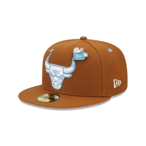 Brown New Era Chicago Bulls Hot Cocoa Fitted Cap 59fifty | CPES13450