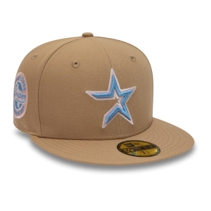 Brown New Era Houston Astros 45 Years Fitted Cap 59fifty | TDIX84260