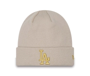 Brown New Era La Dodgers Womens Beanie Hat Knit | GMIO12037