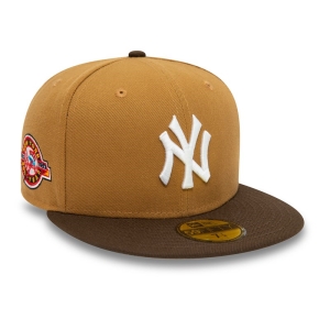 Brown New Era New York Yankees Fall Colours Contrast Visor Fitted Cap 59fifty | BGVQ92830