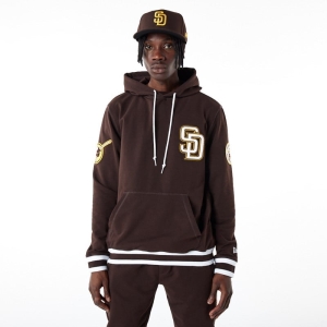 Brown New Era San Diego Padres MLB Logo Select Hoodie | BEHC62105