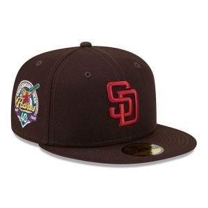 Brown New Era San Diego Padres State Tartan Fitted Cap 59fifty | BKTZ92135