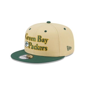 Cream New Era Bay Packers NFL Retro Cap 9fifty | EGQJ42169