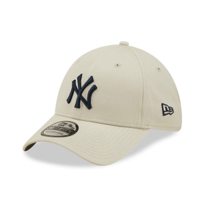 Cream New Era New York Yankees League Essential Stretch Fit Cap 39thirty | YWCN28176