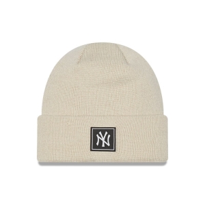 Cream New Era New York Yankees Team Kids Beanie Hat Knit | RXEK61803