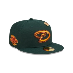 Green New Era Arizona Diamondbacks Leafy Fitted Cap 59fifty | WCVM79614