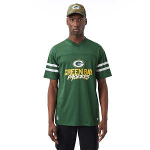 Green New Era Bay Packers NFL Script Jersey T-Shirt | WZMG34129