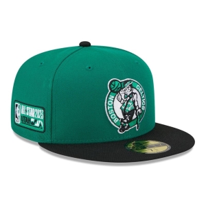 Green New Era Boston Celtics NBA All Star Game Fitted Cap 59fifty | XJNY29071