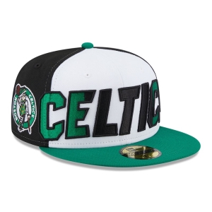 Green New Era Boston Celtics NBA Back Half Fitted Cap 59fifty | ZQKU42981