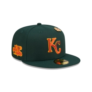 Green New Era Kansas City Royals Leafy Fitted Cap 59fifty | ZIJQ71640