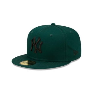 Green New Era New York Yankees League Essentials Fitted Cap 59fifty | HBSU36025