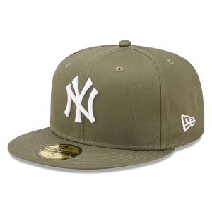 Green New Era New York Yankees League Essential Fitted Cap 59fifty | LGIA67324