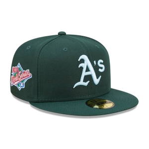 Green New Era Oakland Athletics MLB Cloud Fitted Cap 59fifty | NXPC85643