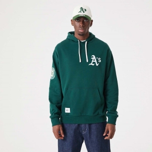 Green New Era Oakland Athletics MLB Heritage Oversized Hoodie | SLJB62438