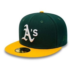 Green New Era Oakland Athletics Premium Authentic On Field Game Wool Fitted Cap 59fifty | ESWP64917