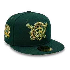 Green New Era Pittsburgh Pirates Forest Fitted Cap 59fifty | WUKO01253