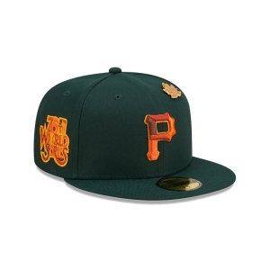 Green New Era Pittsburgh Pirates Leafy Fitted Cap 59fifty | USCI41097