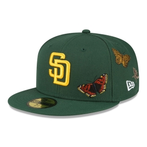 Green New Era San Diego Padres Felt X MLB Fitted Cap 59fifty | ESOD15782