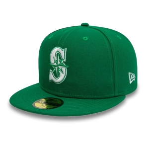 Green New Era Seattle Mariners Kelly Fitted Cap 59fifty | WXGY72639