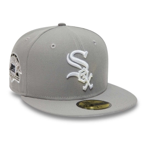 Grey New Era Chicago Sox Basics Fitted Cap 59fifty | GAQK83750