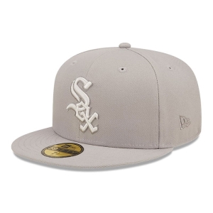 Grey New Era Chicago Sox Monocamo Fitted Cap 59fifty | NQOB72548