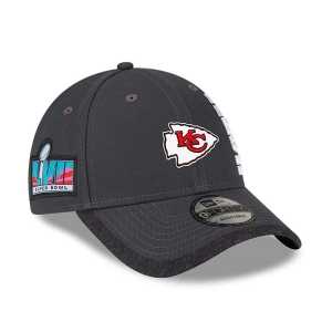 Grey New Era Kansas City Chiefs Super Bowl Lvii Opening Night Adjustable Cap 9forty | PXDI96731