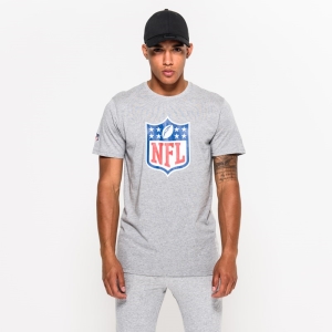 Grey New Era NFL Logo T-Shirt | DSFP86493