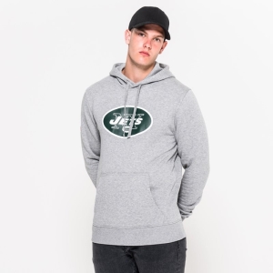 Grey New Era New York Jets Team Logo Hoodie | KCZN08316