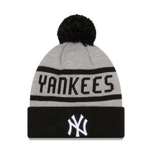 Grey New Era New York Yankees Beanie Hat Knit | IUGA14593