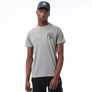 Grey New Era New York Yankees Logo Infill T-Shirt | PWBT74581