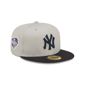 Grey New Era New York Yankees World Series Fitted Cap 59fifty | BHKX76951