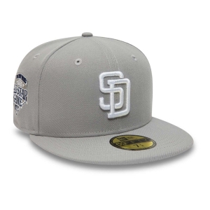 Grey New Era San Diego Padres Basics Fitted Cap 59fifty | RUFQ60537