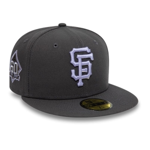 Grey New Era San Francisco Giants Fitted Cap 59fifty | ZHOS53490