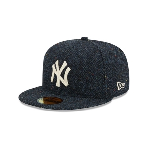 Navy New Era New York Yankees Harris Tweed Fitted Cap 59fifty | ICEU28710